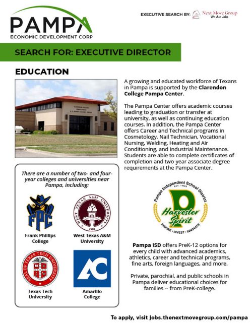 Pampa, TX, Job Profile Next Move Group Jobs Board