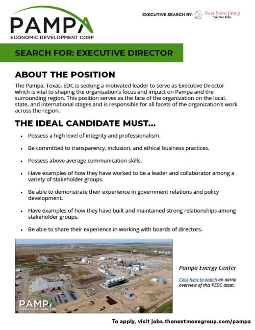 Pampa, TX, Job Profile Next Move Group Jobs Board