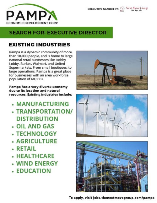 Pampa, TX, Job Profile Next Move Group Jobs Board